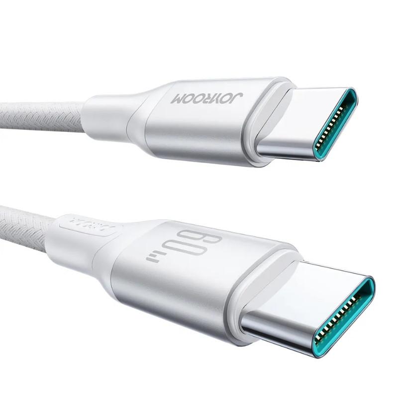 Joyroom Cable USB‑C a USB‑C Flash Series 60 W 2 m, Blanco